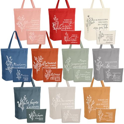 Paterr 20 Pcs Christian Tote Makeup Bag - color: Vivid Color, style: Boho Spanish