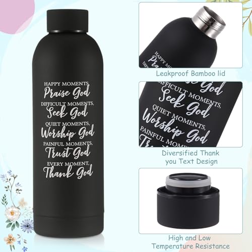 Shinylin 7 Pcs Christian Gifts for Women, Psalm Bible Verse Set,Black - color: Black
