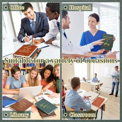 Thenshop 20 Pcs Christian Gifts Bulk for Men Women Journals Bulk and Pen - color: Black Brown