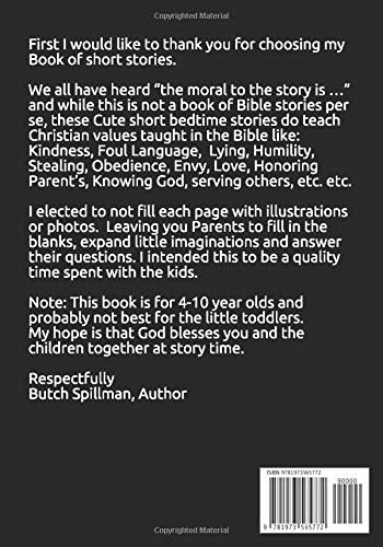 52 Bedtime Stories: Children’s Read-Aloud Short Stories, each with a Moral Christian Lesson