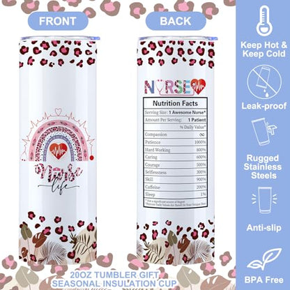 Silkfly 3 Pcs Nurse Life Thoughtful Gift Set for Thanksgiving Christmas Day - style: Nurse Life