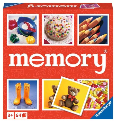 Ravensburger Junior Memory® Game | Engaging Picture Matching Game | Enhances Memory & Matching Skills | Suitable for Kids Ages 3 and Up | Quality Assured