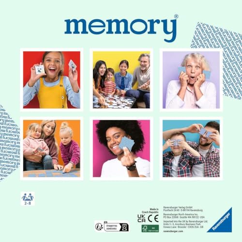 Ravensburger Junior Memory® Game | Engaging Picture Matching Game | Enhances Memory & Matching Skills | Suitable for Kids Ages 3 and Up | Quality Assured