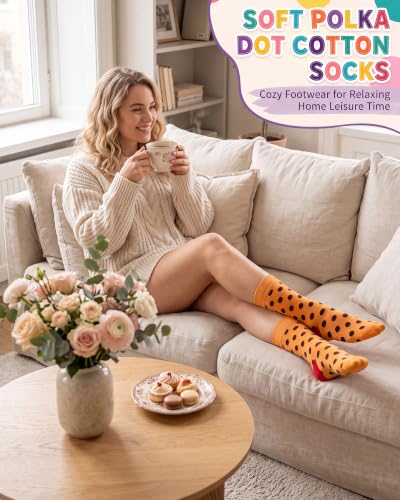 Vabean 36 Funny Men's Socks - color: Dot Pattern