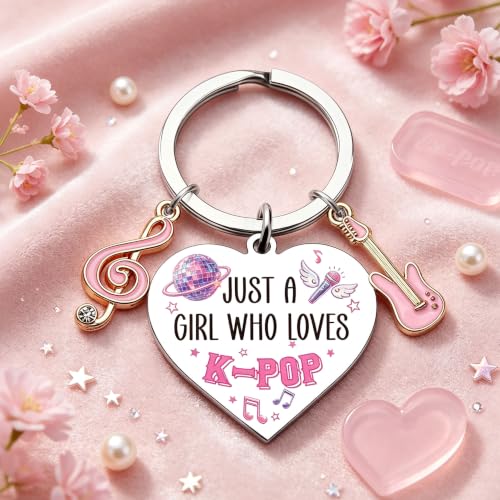 Inspirational Keychain for Women, Appreciation Gift for Mother Daughter Best Friend, Christmas Key Ring - style: Kpop Lover 01