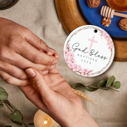 ZAGKOO Baptism Gifts for Girls - Christening Gifts for Girls - color: Baptized Girl