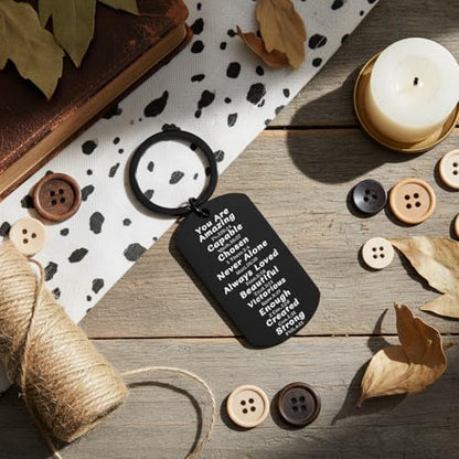 Bible Keyachain Christian Gifts for Women Cross Keychain Religious Gifts Bible Gift Faith Gift for Men - color: You're Amazing