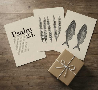 Suvinor 3 Pcs Jesus Feeds The 5000 Canvas Wall Art 12x16in Unframed - color: Poster, size: 16L" x 12W"