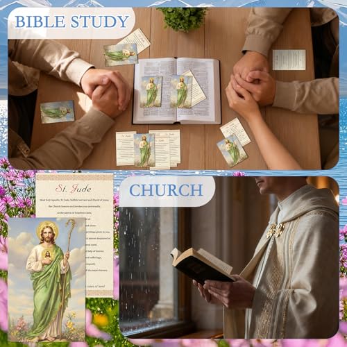 240 Pcs Saint Jude Holy Prayer Cards Gifts Catholic Tracts - style: Saint Jude