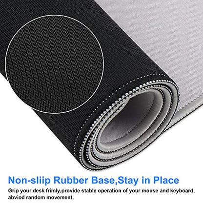 XXL Gaming Mouse Pad 35.4x15.7 Professional Large Mouse Pad & Computer Game Mouse Mat-90x40 Greyus - color: Greyus, size: 35.4L x 15.7W inches