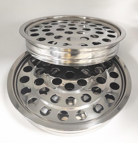 2 Pcs Communion Cup Trays for Church Service,2 Stackable Communion Serving Trays,Church Communion Trays Serving Ware Sets W/ 160pcs Disposable Cups