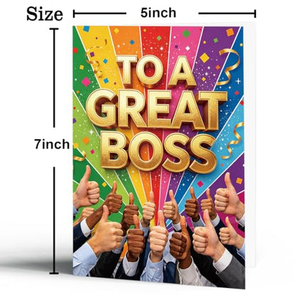 Boss Day Card Gifts, Funny Boss's Day Gifts for Women Men - color: BK-138