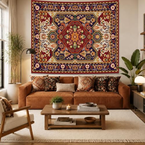 Apdidl Boho Hippie Wall Tapestry for Bedroom, Mandala Indian Tapestries - color: Boho Tapestry, size: 79"L x 60"W
