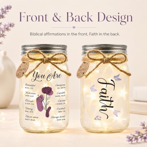Christian Gifts for Women, Religious Gifts for Women, You Are Loved Jar - color: You are