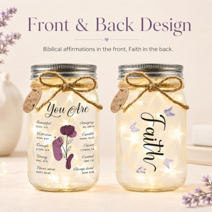 Christian Gifts for Women, Religious Gifts for Women, You Are Loved Jar - color: You are