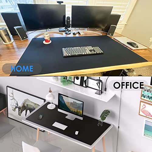 KTRIO Oversized Gaming Mouse Pad Desk Mat for Gamer, 47.3" x 23.6", Black - color: Black Stealth, size: 47.3l x 23.6w Inches