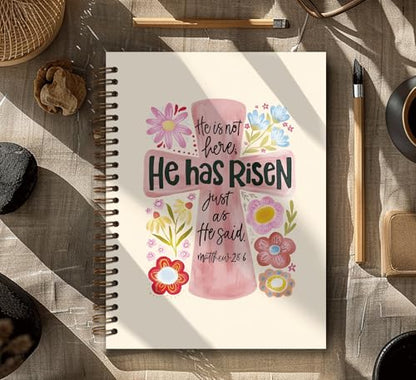 Dejfel Pink Christian Bible Verses Notebook Journal, Gift for Women Girls - color: 001bible