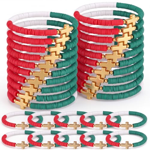 Landical 30/50/100 Cross Bracelets Bulk Jesus Women - color: Mexico