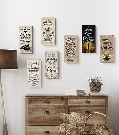 YZEXEZY Sail Boat Decor-You Can't Control The Wind But You Can Adjust Your Sails Sign12" x 6" Nautical themes Decor for Lake House Cabin Gifts for Sailors Sailing Enthusiasts - style: Sails Sign