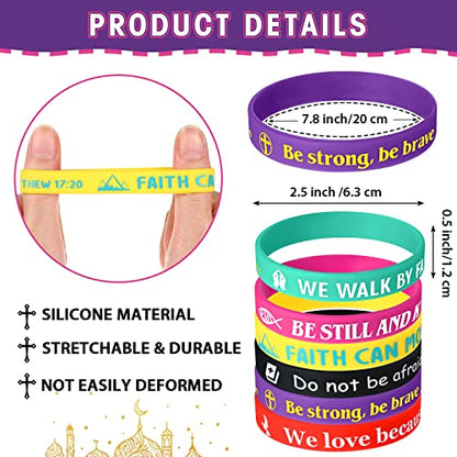 30 Pcs Bible Verses Bracelets Bulk Christian Bracelet Scripture Gifts