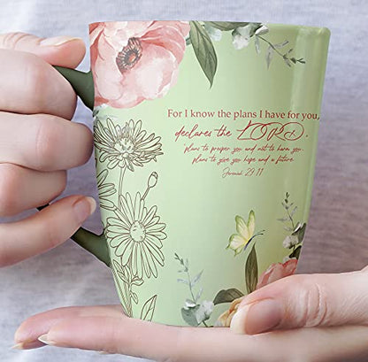 BTaT- Christian Coffee Cups, Set of 6, 12 oz, Bible Verse Mugs, Christian Mugs, Scripture Coffee Cups - size: 6 Count (Pack of 1)