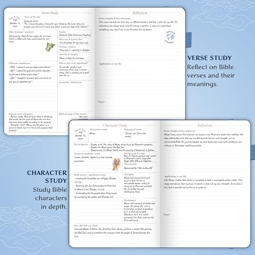 Legend Bible Study Journal for Women, Guide Notebook for Notes Mystic Blue - color: Mystic Blue
