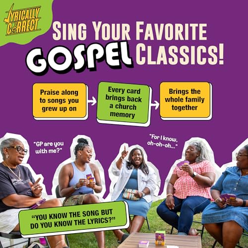 Lyrically Correct Revival: Gospel Edition – Music Trivia Family Card Game