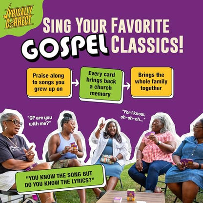 Lyrically Correct Revival: Gospel Edition – Music Trivia Family Card Game
