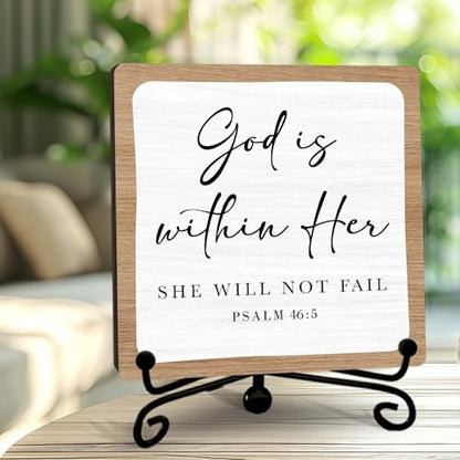 Religious Gifts for Women Men Friends Coworkers - color: God Is Within Her