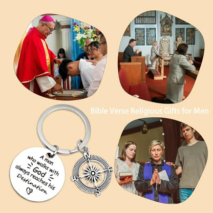 Religious Baptism Gifts for Boys Christian Catholic Confirmation Gift for Men Teen Boys First Communion Christening Easter Basket Stuffers for Him Godson Baptism Catholic for Pastors Faith Church