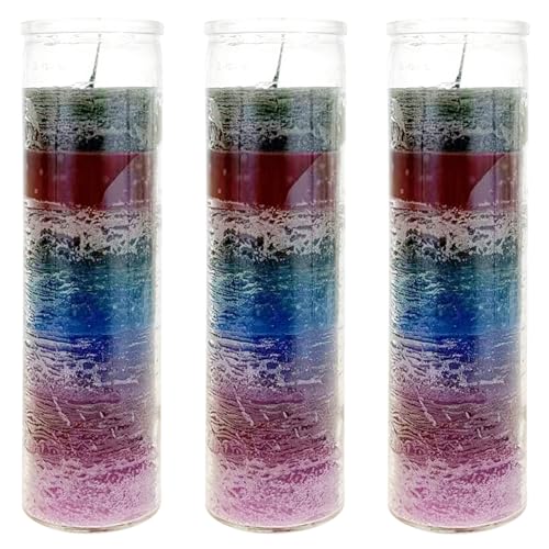 Mega Candles Unscented Devotional Vigil Prayer Wax Candle 3 Count 2" x 8" - color: Multicolor, size: 3 Pieces