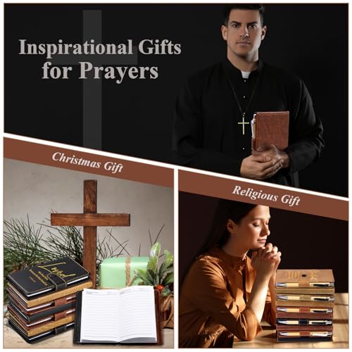 Spakon 40 Pcs Christian Gifts Bulk Prayer Journal with Pens, 5 Colors - color: 5 Colors