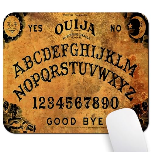 Vintage Ouija Boards Mouse Pad, Retro Old Design Art Desk Mat - color: Rustic Brown