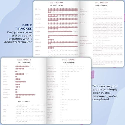 Clever Fox Bible Study Journal, Guide, Supplies for Women 7x10 Periwinkle - color: Periwinkle, size: Smaller than A4 (7" x 10")