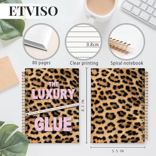 Fashionable Leopard Notebook, Trendy Cheetah Print Notebooks for Note Taking, Funky Leopard Journal, Luxury Modern Journals for Writing, Aesthetic Office Supplies, 5.5x8.3 Inch - color: 05-Bible(09)