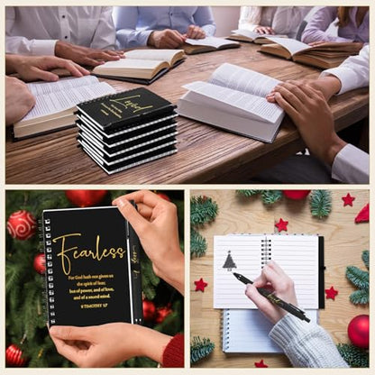Kosiz 12 Sets Christian Gifts Bulk Prayer Journals Pens, Black - color: Black