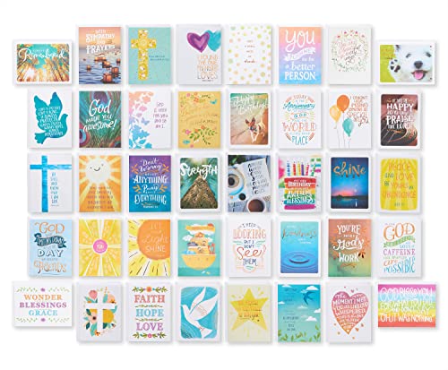 American Greetings 41-Count All-Occasion Religious Card Pack, Assorted Inspirational Designs - color: Deluxe Religious