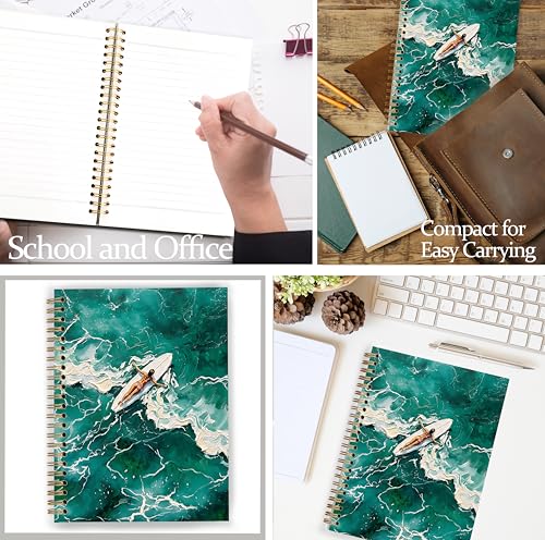 GDJIEGBC Coastal Beach Surf Notebook 5.5x8.3in - color: Color C