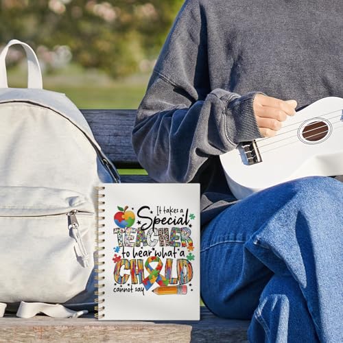 VONTP Special Autism Teacher Spiral Notebook Journal, 5.5x8.3 Inch - color: 008-teacher