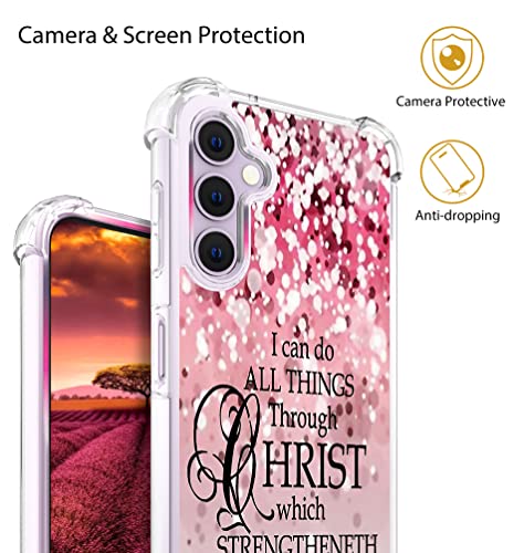 for Samsung Galaxy S23 Case - Pink Bible Verses - color: Pink Bible Verses, size: Galaxy S23