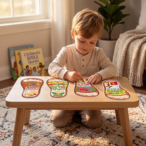 Fancy Land Sunday School Craft for Kids Jesus Walks with Us VBS Craft 24Set