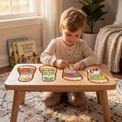 Fancy Land Sunday School Craft for Kids Jesus Walks with Us VBS Craft 24Set