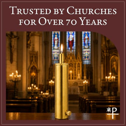 Religious Supply Center - Refillable Candle Lighter for Church Candlelighters, Made in USA with Solid Brass