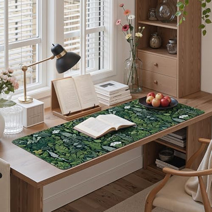iCasso Desk Mat, Big Desk Pad,XXL Gaming Mouse Pad, Dark Green - color: A-green Grass
