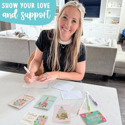 54 Sympathy Cards with Envelopes Bereavement Cards for Loss of Loved One - style: Floral Pastel 54 pcs