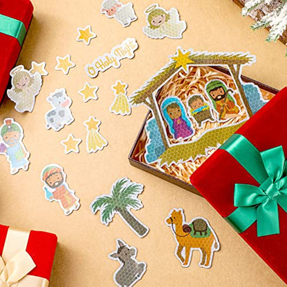 Yinder 26 Pcs Nativity Scene Magnets, Xmas Refrigerator Magnets, Classic - style: Classic