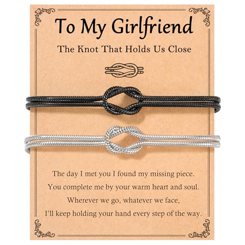 Tarsus Matching Couples Bracelets Forever Love Knot Relationship Jewelry - style: girlfriend gifts