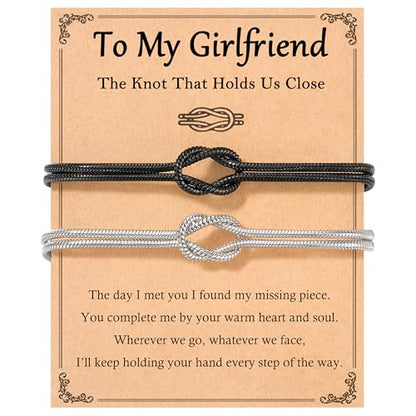 Tarsus Matching Couples Bracelets Forever Love Knot Relationship Jewelry - style: girlfriend gifts