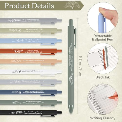 Kosiz 80 Pcs Christian Gifts Bulk Prayer Journals with Pens,Boho Color - color: Boho Color