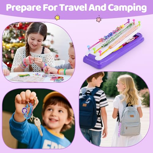 VERTOY Friendship Bracelet Making Kit for Girls - Popular Toys for 7 8 9 10 11 12+ Year Old, Arts and Crafts Bracelets Maker Activities Supplies, Ideas Birthday Gifts Age 6-12 yr Girl - color: Purple